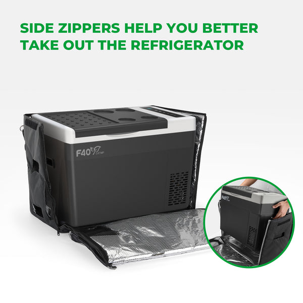 F40C4TMP 28L 車載冷蔵庫 バッグ 保冷 持ち運び 汎用 収納 防滴 ベルト付き(日本)