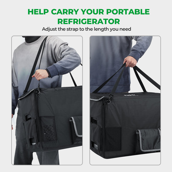 Sell on Amazon: 30 Quart(28L) Portable Car Refrigerator and Insulated Protective Cover Bag