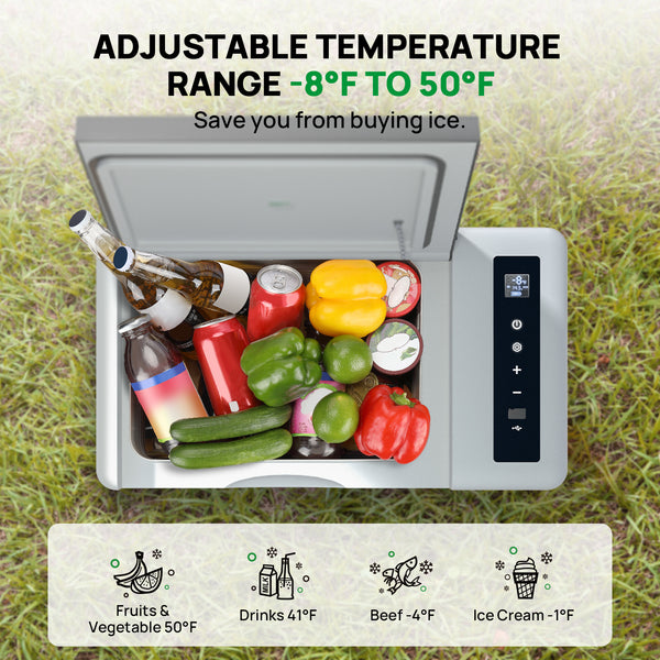 Sell on Amazon: 23 Quart(22L) Portable Car Refrigerator(Temperature adjustable -8℉~50℉) US&CA