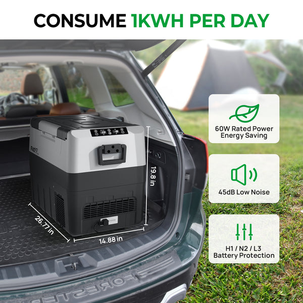 Sell on Amazon: 47 Quart(45L) Portable Car Refrigerator(Temperature adjustable -4℉~50℉) US&CA