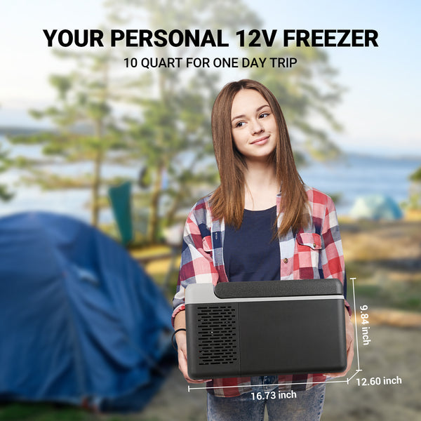 Sell on Amazon: 10 Quart(9L) Portable Car Refrigerator(Temperature adjustable -4℉~68℉) US&CA