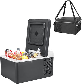10 Quart (9L) Portable Car Freezer and Insulated Protective Cover Bag