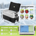 F40C4TMP 37 Quart (35L) Portable Car Freezer and Slide