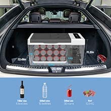 F40C4TMP 20 Quart (18L) Portable Car Freezer and AC Power Adapter