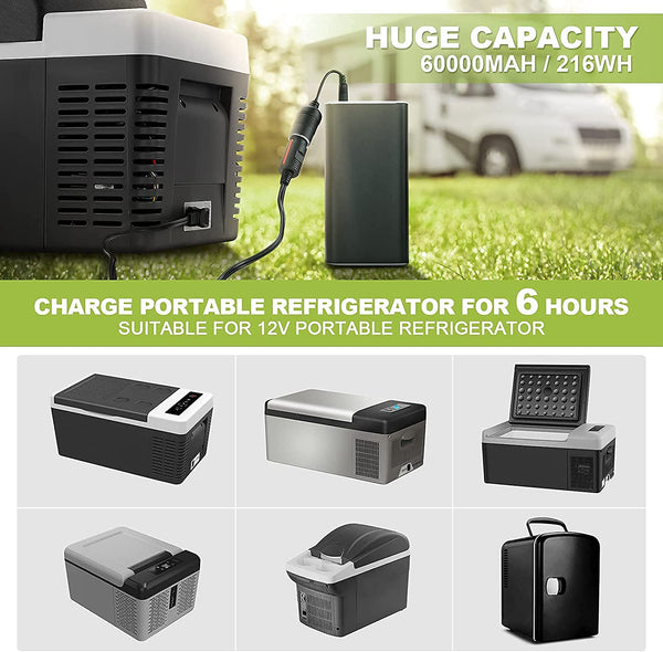 24 Quart (23L) Portable Car Freezer and Power Station