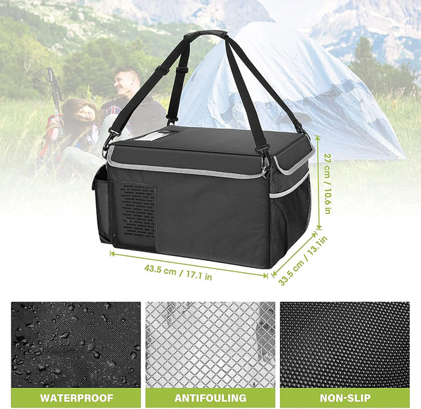 10 Quart (9L) Portable Car Freezer and Insulated Protective Cover Bag